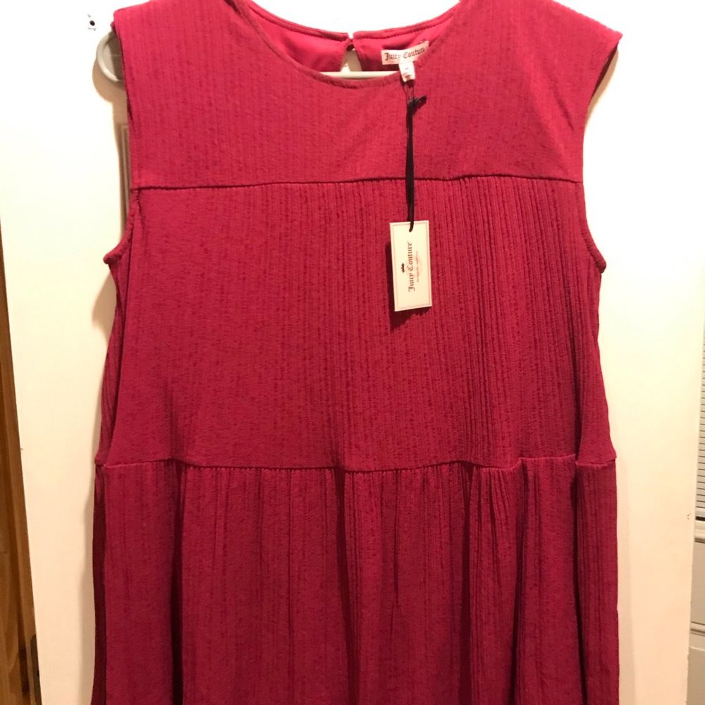 JUICY COUTURE TIERED TANK SANGRIA NWT M MEDIUM